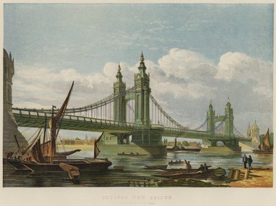 Chelsea Yeni Köprü (chromolitho) by English School