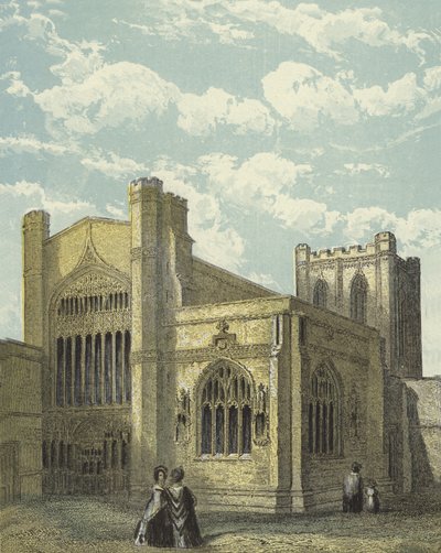 Chester Katedrali, Güney Batı Görünümü by English School