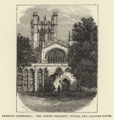 Chester Katedrali, Kuzey Transept, Kule ve Bölüm Evi by English School