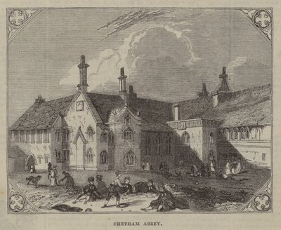 Chetham Manastırı (gravür) by English School