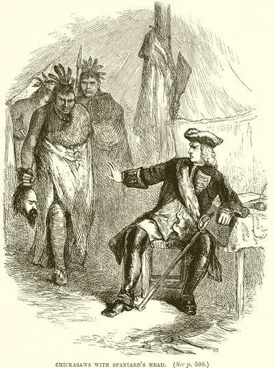 İspanyol kafalı Chickasaws by English School