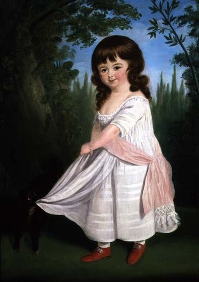 Köpeğiyle oynayan çocuk, 1800 dolayları by English School