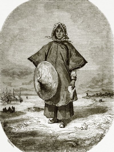 Chinese boat woman by English School
