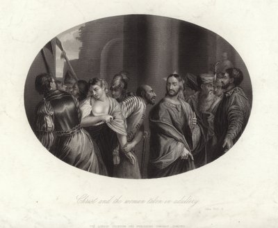 İsa ve Kadın Zina Ederken by English School
