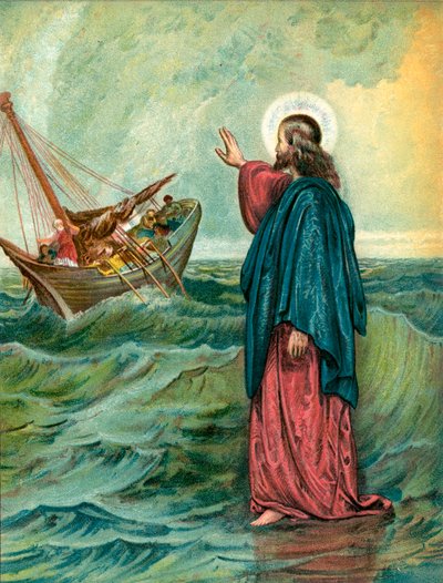 denizde yürüyen İsa by English School