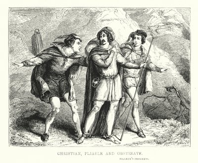 Christian, Uysal ve İnatçı (gravür) by English School