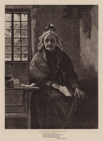 Noel Hatıraları (gravür) by English School