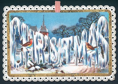 Buzda Noel Yazısı, Noel Kartı by English School