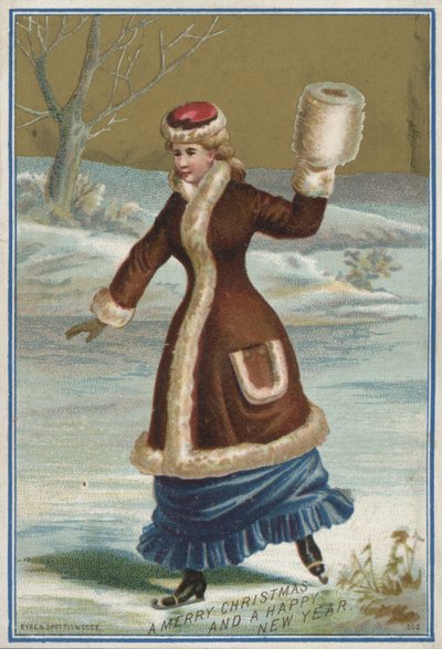 Noel kartı (chromolitho) by English School