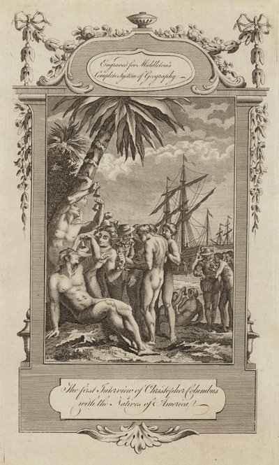 Yerlilerle Kristof Kolomb by English School