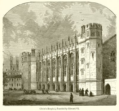 Edward VI tarafından kurulan Christs Hastanesi, by English School