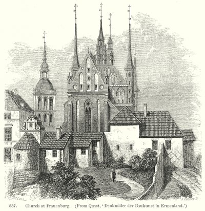 Frauenburg Kilisesi (gravür) by English School