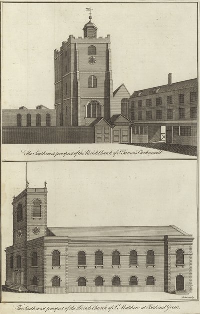 Aziz James Kilisesi, Clerkenwell ve Aziz Matthew Kilisesi, Bethnal Green by English School