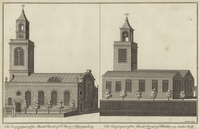 St Mary Kilisesi, Aldermanbury ve Londra Duvarı