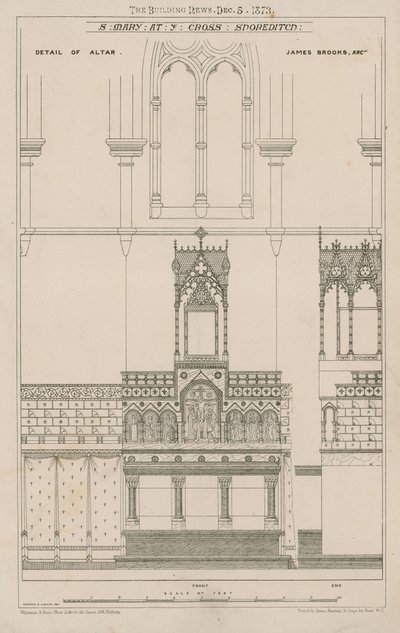 St Mary Kilisesi, Haç, Shoreditch by English School