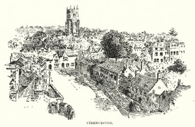 Cirencester (lito) by English School