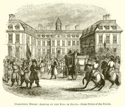 Clarendon House: Kralın Eyalete Gelişi by English School