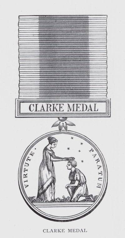 Clarke madalyası (lito) by English School