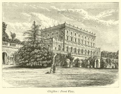 Cliefden, Önden Görünüm by English School