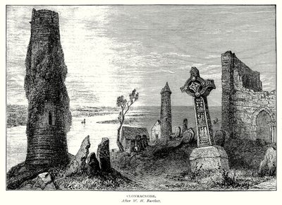 Clonmachnoise (gravür) by English School