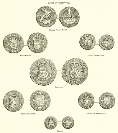 Henry VIII Sikkeleri by English School