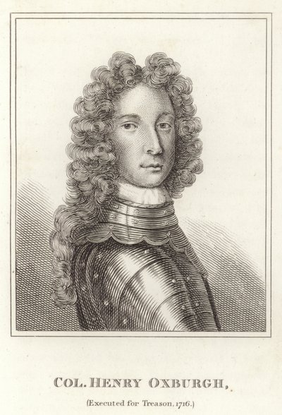Albay Henry Oxburgh, İhanetten İnfaz Edildi, 1716 by English School