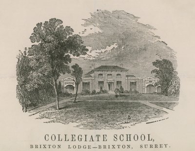 Üniversite Okulu, Brixton Lodge, Brixton, Surrey by English School
