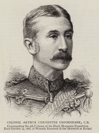 Albay Arthur Chichester Crookshank (gravür) by English School