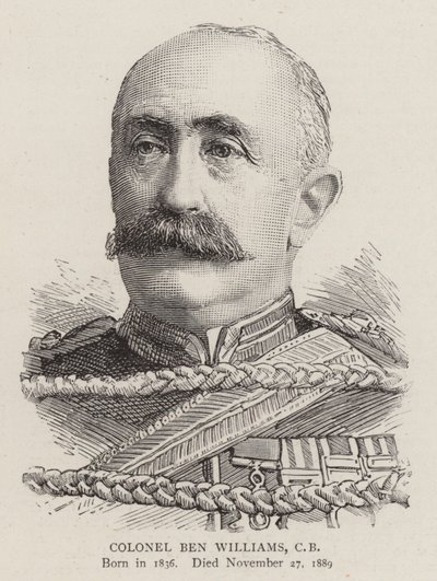 Albay Ben Williams, CB (gravür) by English School