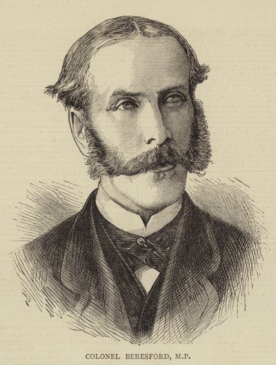 Colonel Beresford, MP (engraving) by English School