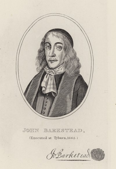 Albay John Barkstead (gravür) by English School