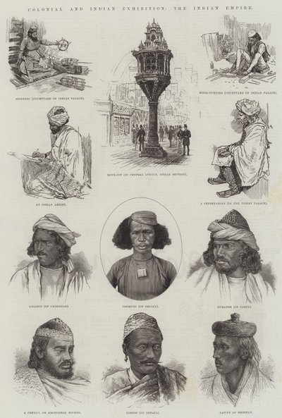 Koloni ve Hint Sergisi, Hint İmparatorluğu (gravür) by English School