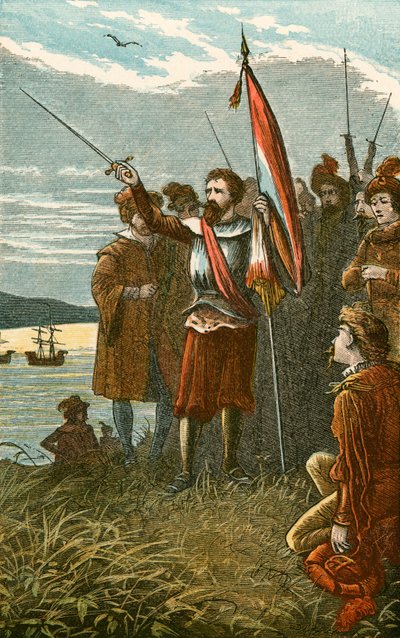Columbus, İspanya için San Salvador