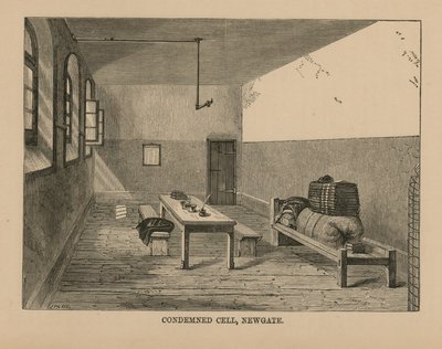 Newgate Hapishanesinde mahkum hücre by English School