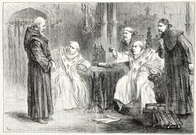 Thorpe ve Arundel arasındaki konferans, James Aitken Wylie (1808-1890) tarafından yazılan Protestanlığın Tarihinden bir örnek, pub. 1878 by English School