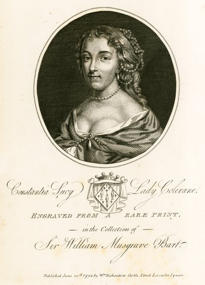 Constantia Lucy, Leydi Colerane by English School