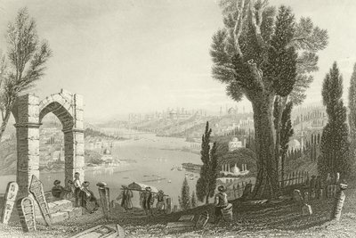 Konstantinopolis, (Ve Haliç) by English School