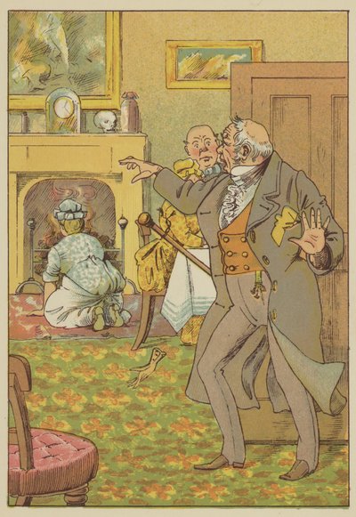 Şaşkınlık (renkli gravür) by English School