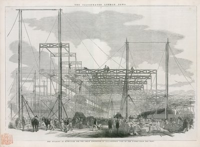 Kristal Saray İnşaatı, 1851 Büyük Sergisi by English School