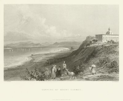 Carmel Dağı Manastırı, 1837 by English School