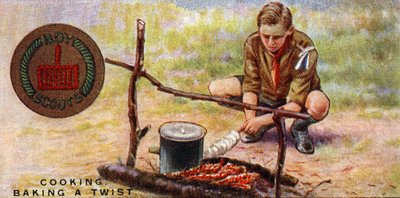 İzciler için Aşçılık Yeterlilik Rozeti - Bir Büküm Pişirmek , 1929 by English School