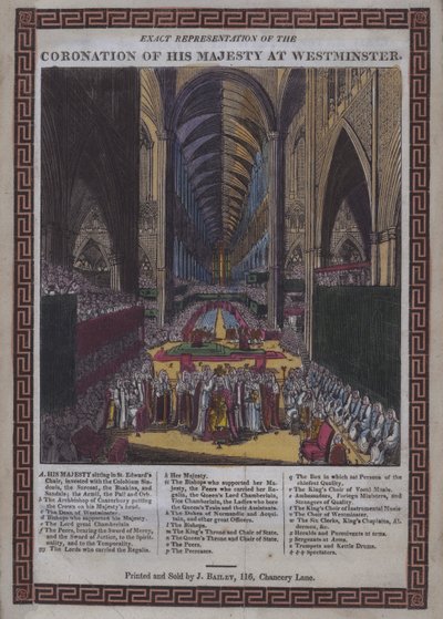 Majestelerinin taç giyme töreni [yani George III] Westminster