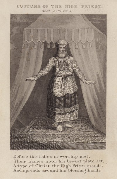 Baş Rahip Kostümü, Exodus XVIII, ver 4 (gravür) by English School