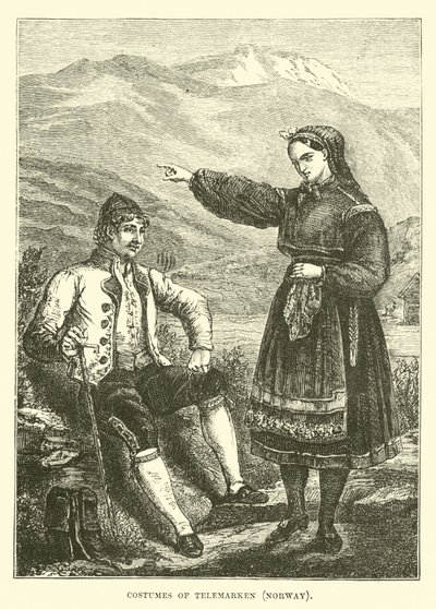 Telemarken, Norveç Kostümleri by English School