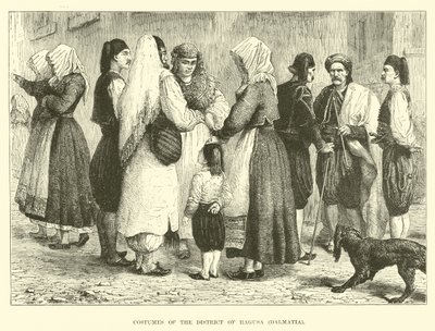 Ragusa, Dalmaçya Bölgesi Kostümleri by English School