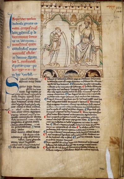 Cotton Claudius B. VII, f.224 Kral Vortigern
