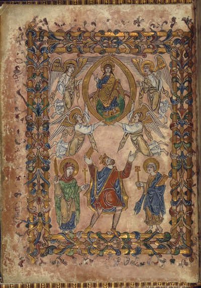 Cotton Vespasian A. VIII, f.2v Edgar, Mesih