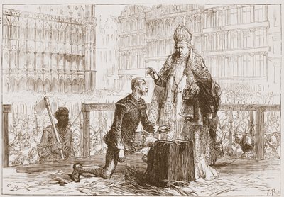 İnfazından önce iskelede Egmont'u sayın, James Aitken Wylie'nin (1808-1890) 'Protestanlığın Tarihi'nden bir çizim, pub. 1878 (gravür) by English School