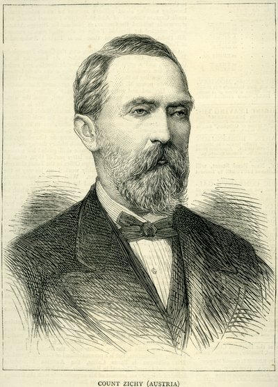 1877 Grafiğinden Kont Zichy by English School