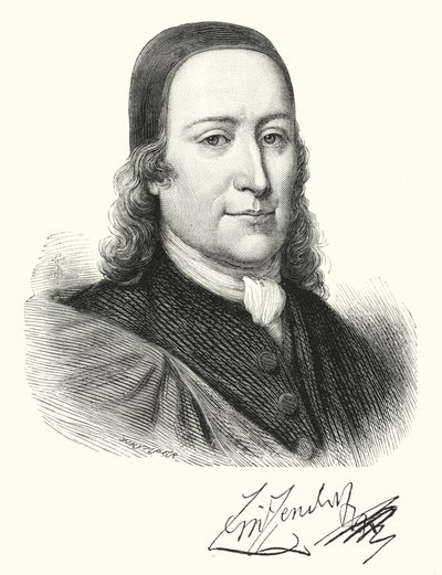 Kont Zinzendorf (gravür) by English School